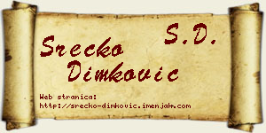 Srećko Dimković vizit kartica